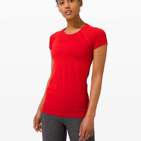 Lululemon Swiftly Tech Short Sleeve 2.0 – Dark Red - Picture 1 of 4